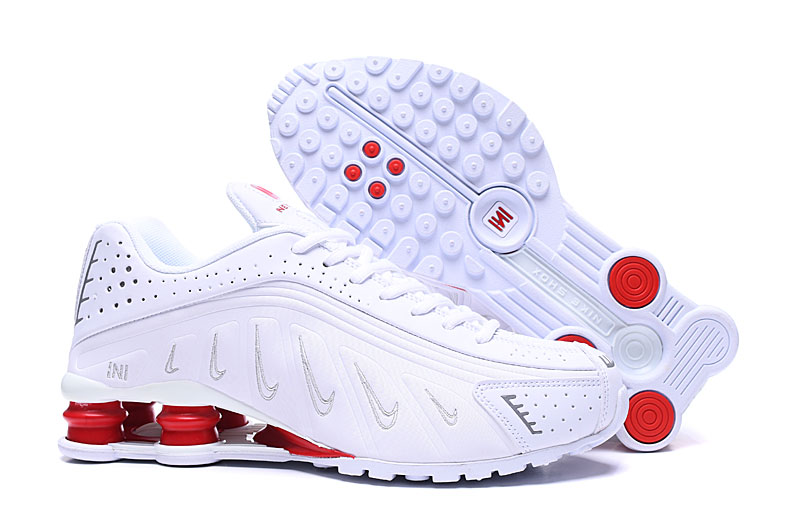 Men's Running Weapon Shox R4 Shoes White 003